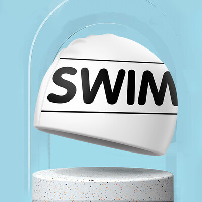 Șepci de înot imprimate pentru bărbați, femei, șepci de înot din silicon de dimensiuni mari, păr lung, protecție pentru urechi, șepci de înot pentru adulți, accesorii pentru piscină