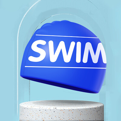 Șepci de înot imprimate pentru bărbați, femei, șepci de înot din silicon de dimensiuni mari, păr lung, protecție pentru urechi, șepci de înot pentru adulți, accesorii pentru piscină