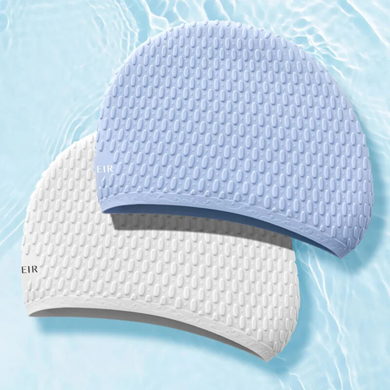 Cască de înot cu picătură de apă din silicon Cască de înot cu bule mărită pentru adulți, super elastică, impermeabilă, protecție pentru urechi
