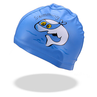 Căciulă de înot pentru copii, drăguță, impermeabilă, cu elasticitate ridicată, cu protecție pentru urechi, pălărie de înot pentru băieți, fete, desene animate, accesorii de înot pentru copii
