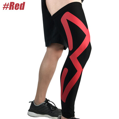 1 buc. Maneca de compresie pentru picior intreg pentru femei barbati genunchi lungi protectoare de suport pentru alergare baschet ciclism sport artrita