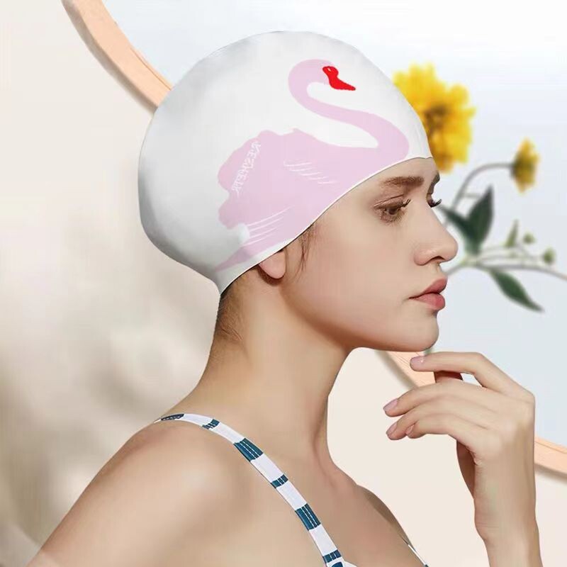 Cască de înot din silicon Cască de înot rezistentă la apă pentru femei Adulte Cască de înot cu elastic mare