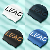 1 buc. Noi șepci de înot din silicon pentru bărbați și femei pentru adulți, la modă, cu protecție impermeabilă pentru urechi și imprimare cu logo mare