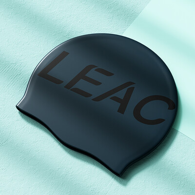 1 buc. Noi șepci de înot din silicon pentru bărbați și femei pentru adulți, la modă, cu protecție impermeabilă pentru urechi și imprimare cu logo mare