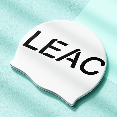 1 buc. Noi șepci de înot din silicon pentru bărbați și femei pentru adulți, la modă, cu protecție impermeabilă pentru urechi și imprimare cu logo mare