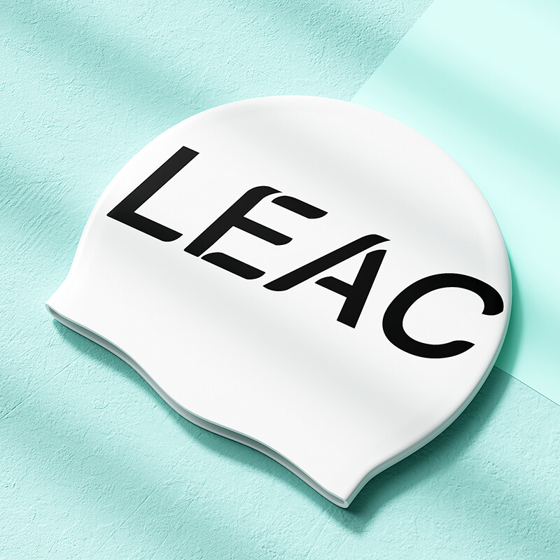 1 buc. Noi șepci de înot din silicon pentru bărbați și femei pentru adulți, la modă, cu protecție impermeabilă pentru urechi și imprimare cu logo mare