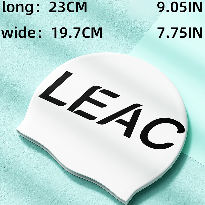 1 buc. Noi șepci de înot din silicon pentru bărbați și femei pentru adulți, la modă, cu protecție impermeabilă pentru urechi și imprimare cu logo mare