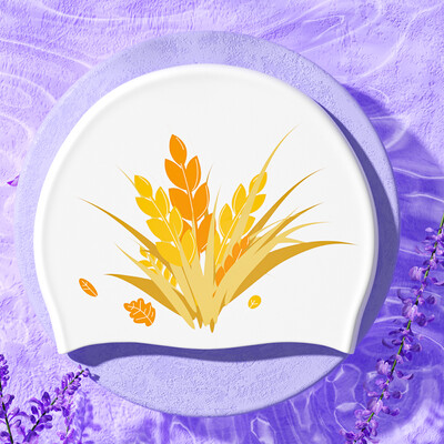 Nouă șapcă de înot elegantă din silicon, impermeabilă, imprimată, pentru adulți, femei, duș, piscină, folosire, menține părul uscat