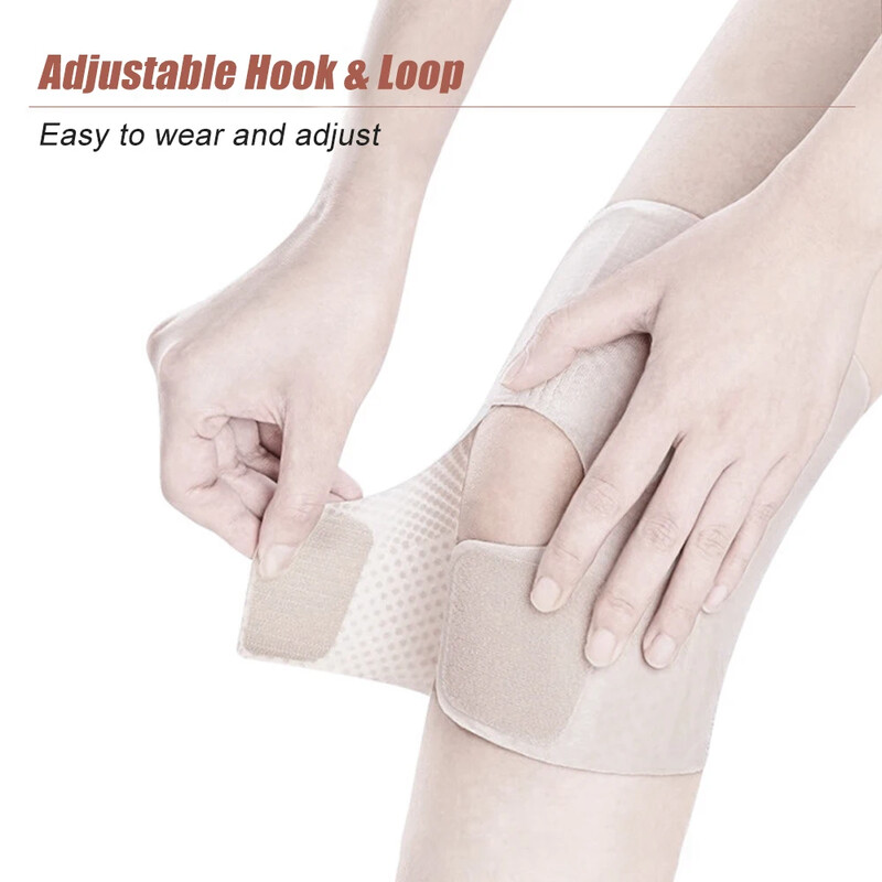 1 bucă genunchiere, genunchi de compresie cu stabilizatori laterali, suport pentru genunchi pentru dureri de artrită, ruptură de menisc, alergare, antrenament