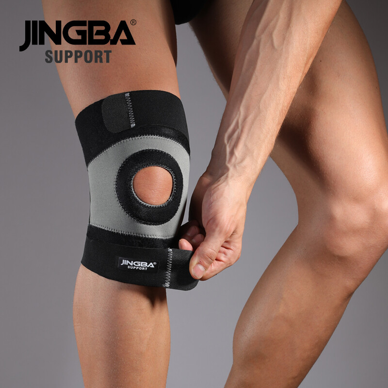 JINGBA SUPPORT Rodillera Deportivava Genunchiere reglabile Genunchiere Curea de sustinere Protectie pentru genunchi Volei Baschet Rotula