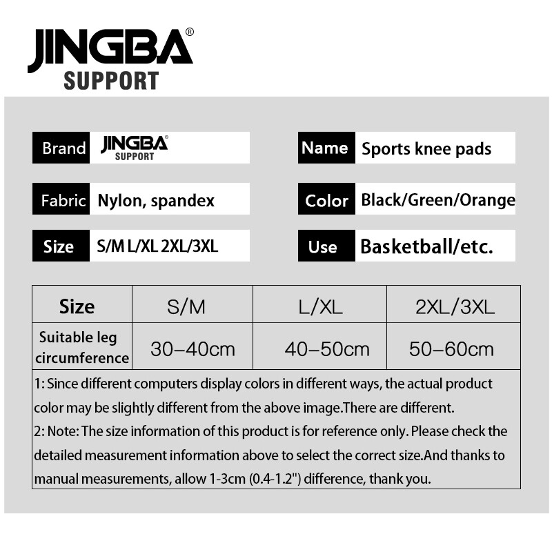 JINGBA SUPPORT Rodillera Deportivava Genunchiere reglabile Genunchiere Curea de sustinere Protectie pentru genunchi Volei Baschet Rotula