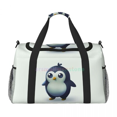 Penguin Travel Duffel Somas Personalizēta nedēļas nogales soma ar plecu siksnu Sporta sporta jogas bagāžas soma