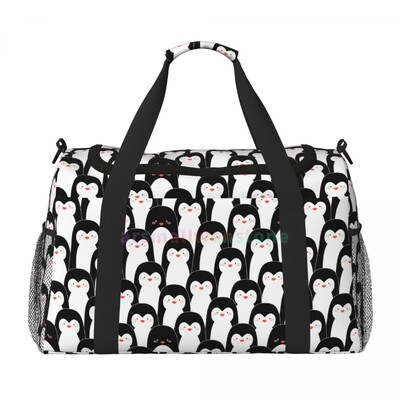 Penguin Travel Duffel Somas Personalizēta nedēļas nogales soma ar plecu siksnu Sporta sporta jogas bagāžas soma