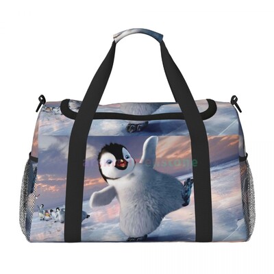 Penguin Travel Duffel Somas Personalizēta nedēļas nogales soma ar plecu siksnu Sporta sporta jogas bagāžas soma