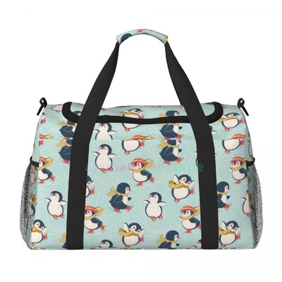 Penguin Travel Duffel Somas Personalizēta nedēļas nogales soma ar plecu siksnu Sporta sporta jogas bagāžas soma