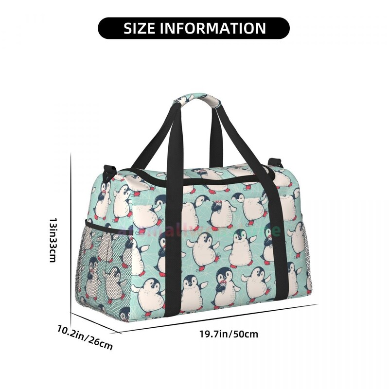 Penguin Travel Duffel Somas Personalizēta nedēļas nogales soma ar plecu siksnu Sporta sporta jogas bagāžas soma