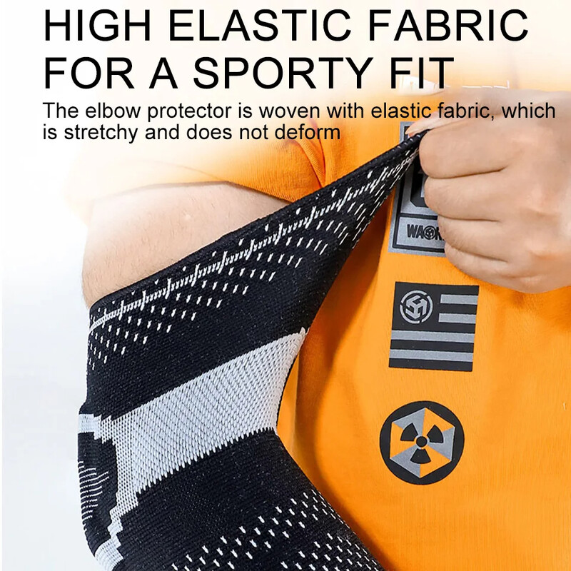 1 bucăți de cot sport pentru haltere, suport de compresie, mânecă de braț, reduce cotul tenisului și ameliorarea durerii în cot pentru jucători de golf