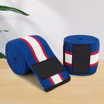 Knee Wraps Men Fitness Weight Lifting Ελαστικός Επίδεσμος Συμπίεση Υποστήριξη Γόνατου Αθλητικός ιμάντας Προστατευτικό Γόνατο Ζώνες Μανίκι