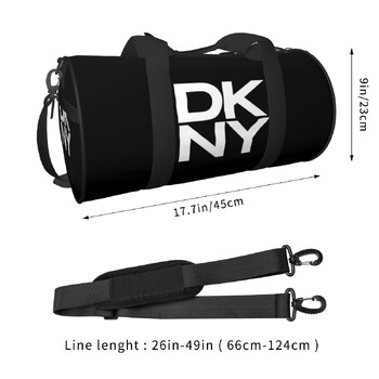 Στρογγυλή τσάντα ταξιδιού Duffel D-DKNY Tote Ανδρική Γυναικεία τσάντα γυμναστικής χειραποσκευής μεγάλης χωρητικότητας