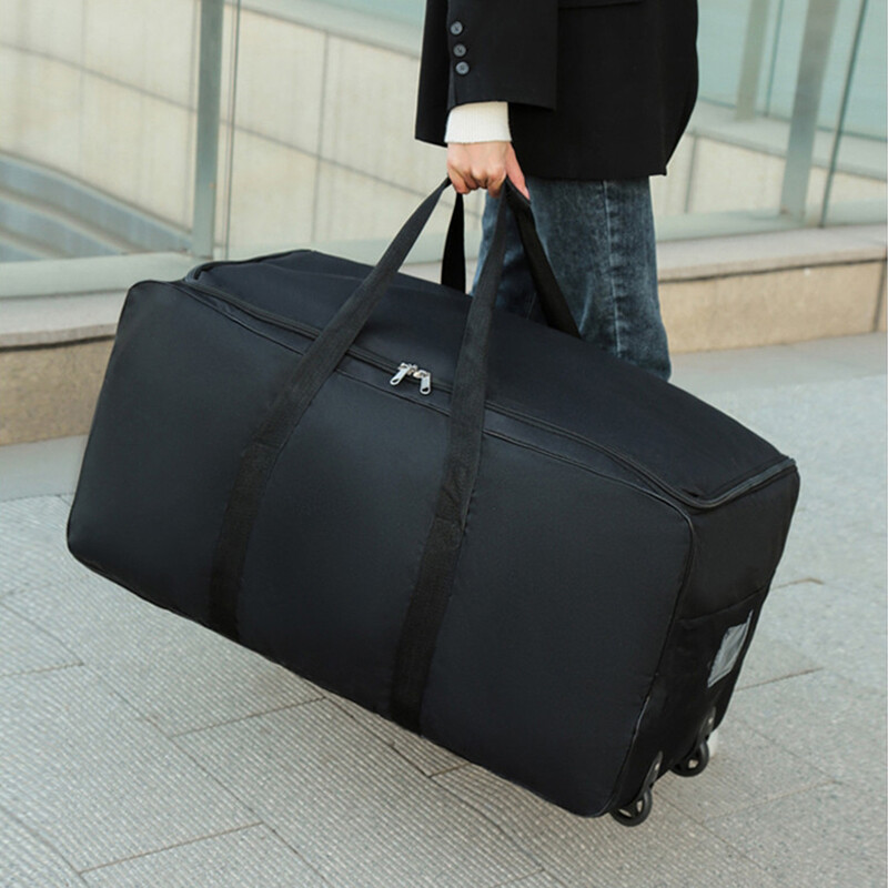 Geantă de călătorie universală unisex cu roți de capacitate mare Duffle durabilă Oxford, simplă, multifuncțională, pentru bagaje, geantă duffle
