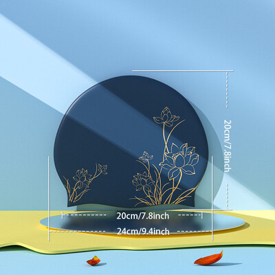 Silikonska kapa za plivanje, ženska vodootporna da ne zadavi glavu, nova profesionalna duga kosa, veliki modni bazen, poseban bazen