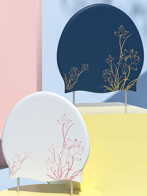 Silikonska kapa za plivanje, ženska vodootporna da ne zadavi glavu, nova profesionalna duga kosa, veliki modni bazen, poseban bazen