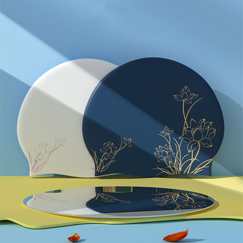 Silikonska kapa za plivanje, ženska vodootporna da ne zadavi glavu, nova profesionalna duga kosa, veliki modni bazen, poseban bazen