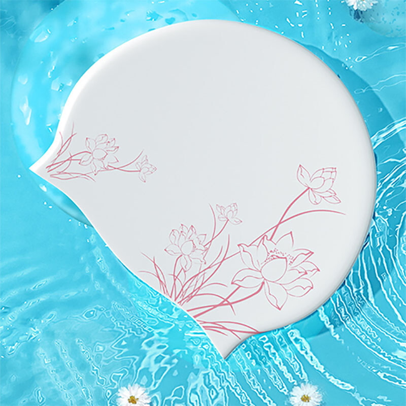 Silikonska kapa za plivanje, ženska vodootporna da ne zadavi glavu, nova profesionalna duga kosa, veliki modni bazen, poseban bazen