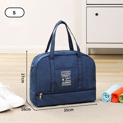 Modes saliekamā ceļojumu soma sievietēm Oksfordas ceļojumu nedēļas nogales nakšņošanas somas Lielas ietilpības rokas bagāžas rokas bagāžas soma un aksesuāru piederumi