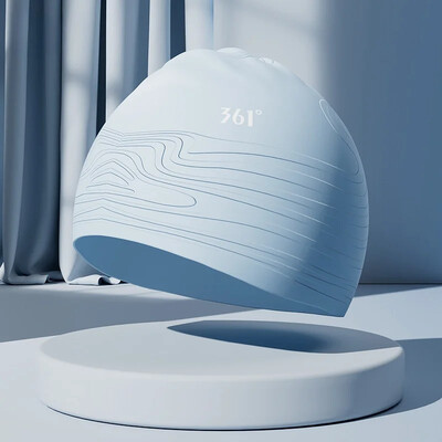 Zīmola Adlut apdrukāta silikona peldcepure Neslīdoša Ērta baseina peldcepure sievietēm gariem matiem vīriešiem Bonnet De Natation Femme