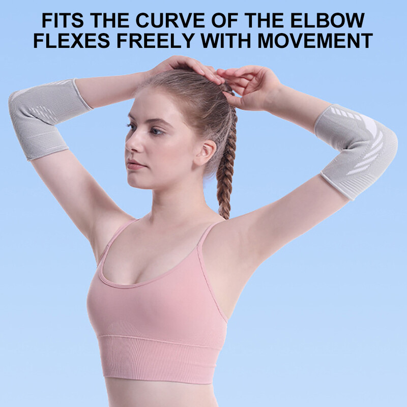1 buc. Suport pentru cot elastic pentru sală de gimnastică Sport Cot tampon de protecție absoarbe transpirația sport baschet volei tenis braț mânecă cot brete