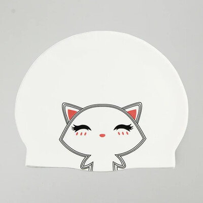 Șepci de înot universale pentru copii adulți protecție urechi șapcă de înot din silicon imprimare șapcă de înot drăguță cu desene animate Accesorii pentru piscină
