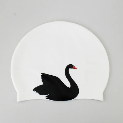 Șepci de înot universale pentru copii adulți protecție urechi șapcă de înot din silicon imprimare șapcă de înot drăguță cu desene animate Accesorii pentru piscină