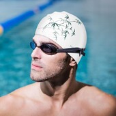 Îngroșare silicon pentru înot pentru păr lung cu design imprimat șepci de înot din silicon pentru femei copii bărbați adulți băieți fete