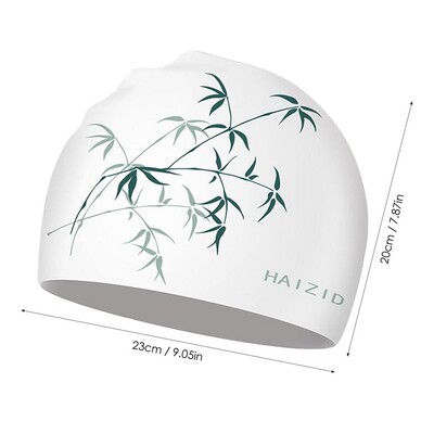 Îngroșare silicon pentru înot pentru păr lung cu design imprimat șepci de înot din silicon pentru femei copii bărbați adulți băieți fete
