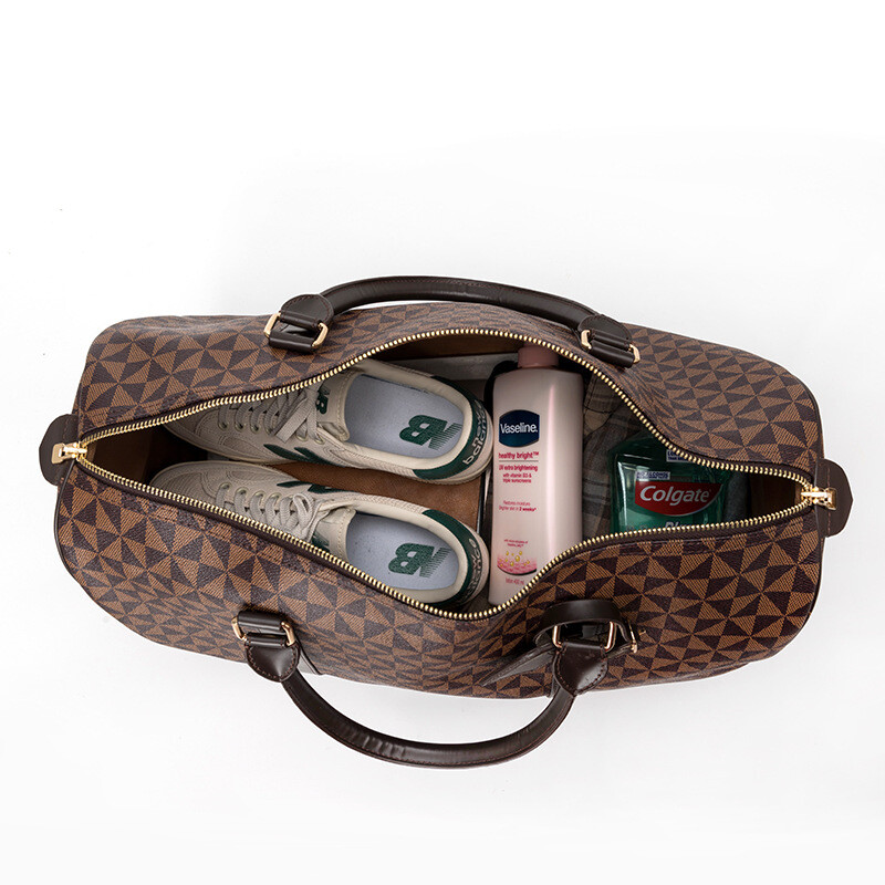 2024 Geantă de mână rezistentă la apă Pu Fitness pentru bărbați, geantă de umăr din piele pentru afaceri, geantă mare de călătorie pentru bărbați