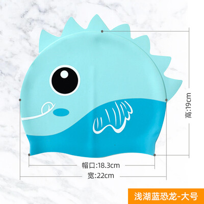 Silikonska kapa za plivanje u obliku simpatične ribe u obliku crtića za djecu, kapa za zaštitu ušiju, šešir za plivanje za dječake, djevojčice, dodaci za bazen