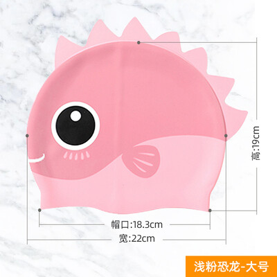 Silikonska kapa za plivanje u obliku simpatične ribe u obliku crtića za djecu, kapa za zaštitu ušiju, šešir za plivanje za dječake, djevojčice, dodaci za bazen