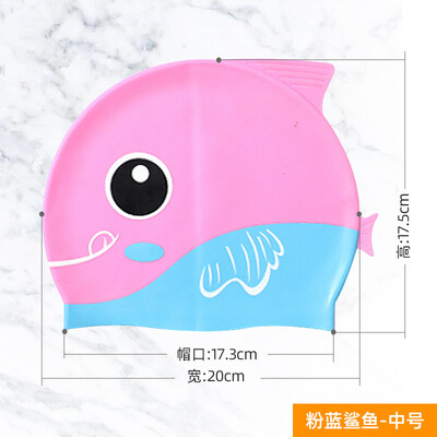 Silikonska kapa za plivanje u obliku simpatične ribe u obliku crtića za djecu, kapa za zaštitu ušiju, šešir za plivanje za dječake, djevojčice, dodaci za bazen