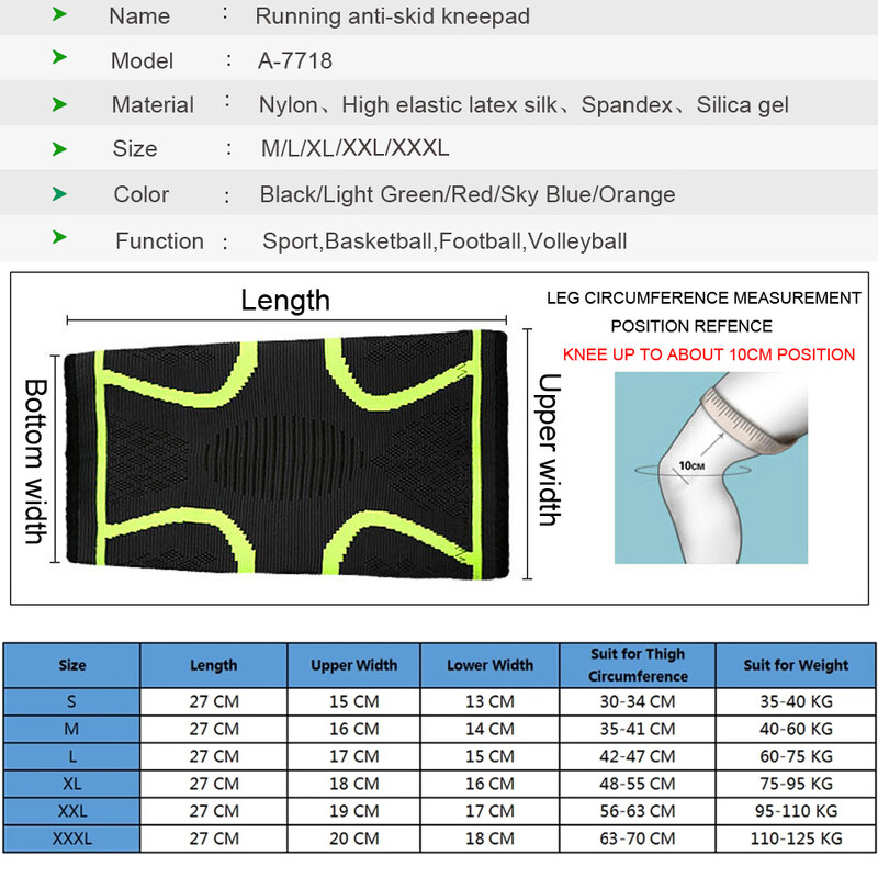 AOLIKES 1 par steznika za koljena za bolove u koljenima, kompresijski rukav za koljena za muškarce i žene, podrška za koljena za puknuće meniskusa, trčanje