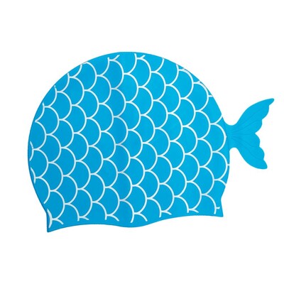 Pălărie de înot pentru copii Pălărie de baie în stil sirenă din silicon pentru fete Pălărie de înot pentru copii cu elasticitate ridicată Accesorii pentru piscină pt.