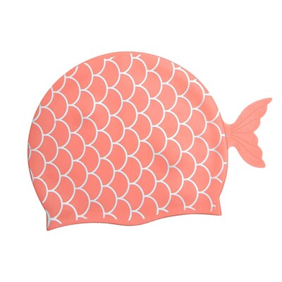 Pălărie de înot pentru copii Pălărie de baie în stil sirenă din silicon pentru fete Pălărie de înot pentru copii cu elasticitate ridicată Accesorii pentru piscină pt.