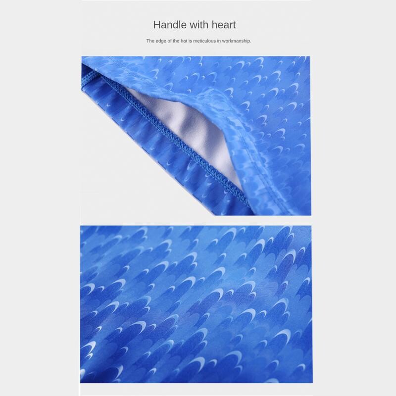 Șepci de înot din țesătură PVC Bărbați Femei Pălărie de piscină Cristal Cub de apă Grile Urechi impermeabile Păr lung Pălărie sport Accesorii