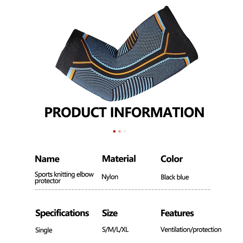 LOOGDEEL 1Pcs Спортни плетени лакътни скоби Вдигане на тежести Компресия Подкрепа Намалете Тенис Голфъри Лакът Голфъри Облекчаване на болката в лакътя