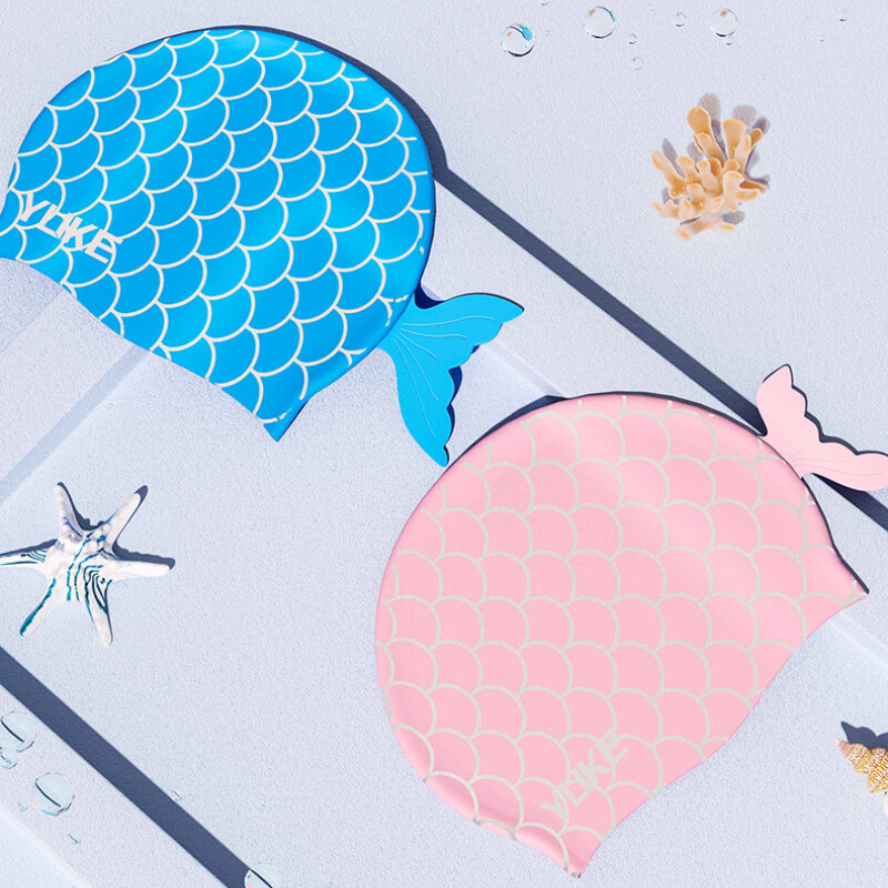 Șepci de înot cu desene animate pentru copii, impermeabile, băieți, fete, șapcă de înot pentru copii, sporturi acvatice, antrenament, șapcă de înot anti-alunecare din silicon