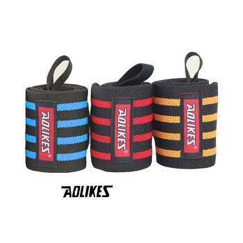 AOLIKES 1PCS Hand Wraps Wrist Strap Weight Lifting Wrist Wraps Powerlifting Bodybuilding Αναπνεύσιμο Στήριγμα καρπού