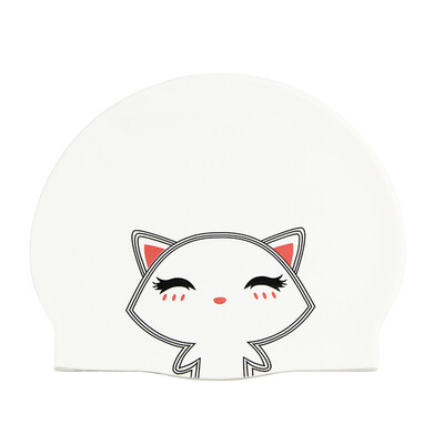 Șapcă de înot pentru fată drăguță pentru copii, șapcă de înot din silicon elastic, impermeabilă, pentru piscină, șepci de baie gorro natacion, pălărie de scufundări pentru copii