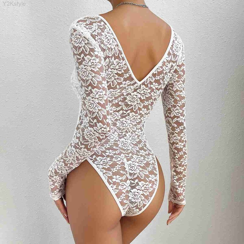 Body modelat din dantelă florală pentru femei, sexy cu ornamente cu scoici în V, pentru slăbire, elegante, subțire, pentru club de noapte, maiouri de petrecere