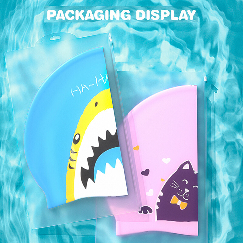 1 buc. Cască de înot din silicon pentru copii, cu imprimare, moale, confortabilă, inodoră, impermeabilă pentru urechi.