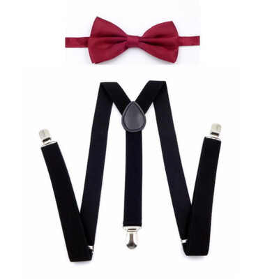 Bikses ar tauriņu modes vīriešu tauriņu komplekts vīriešu lencēm Sieviešu regulējami bikšturi Bikses kāzu kaklasaites aksesuāri